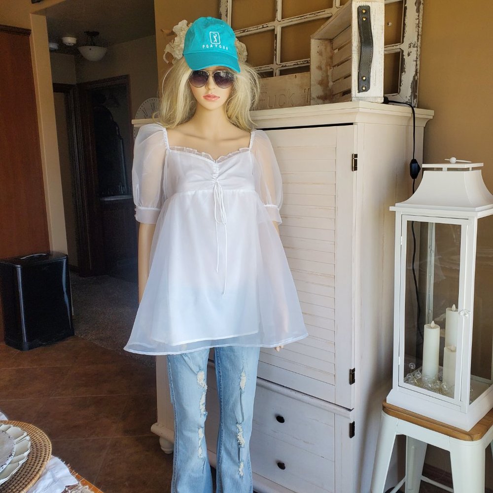 For Love and Lemons Cinched Babydoll Dress Small Boho New - Picture 12 of 16